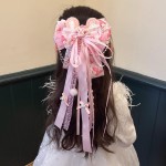 Hairpin Factory - Pink Bow Lolita Tiara Necklace