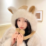 Plush Hat Manufacturer - Fox Ears Hooded Autumn Winter Hat