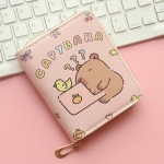 PU Wallet Manufacturer - Cartoon Capybara ID Card Holder