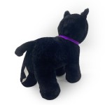 Black Cat Plush Supplier - OEM Custom Purple Collar Design