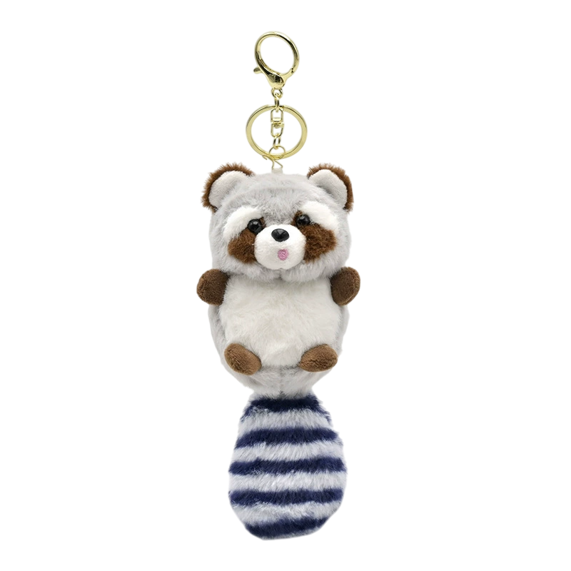 Racoon Keychain Supplier - OEM Custom Backpack Pendant Toy