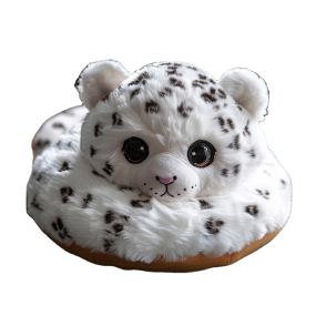 Leopard Plush Toy Manufacturer - OEM Custom Snow Leopard Donut