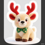 Christmas Deer Manufacturer - OEM Custom Scarves Sitting Deer