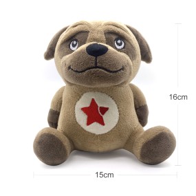 Shar Pei Plush Supplier - OEM Custom Red Star Dog Toy