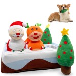 Christmas Dog Toy Supplier - OEM Hide Seek Squeaky Toy