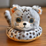 Leopard Plush Toy Manufacturer - OEM Custom Snow Leopard Donut