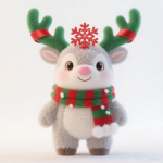 Christmas Deer Manufacturer - OEM Custom Scarves Sitting Deer