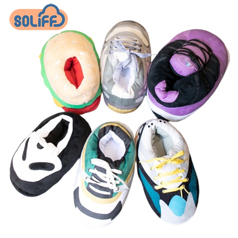 Indoor Slippers Manufacturer - Mens Plush Sneaker Slippers