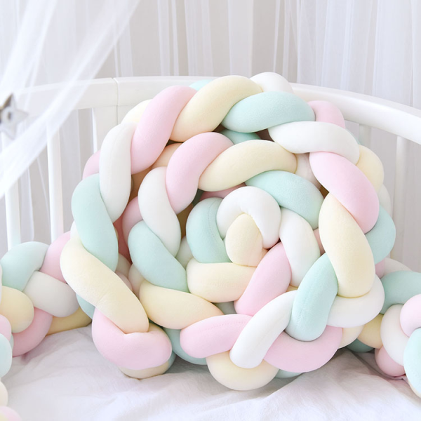 Baby Pillow Factory - Knotted Braided Crib Bumper