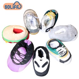 Sneaker Slippers Manufacturer - Plush Bedroom Sports Slippers