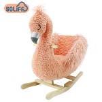 Kids Toy Manufacturer - White Alpaca Wooden Rocking Horse