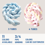 Baby Pillow Factory - Knotted Braided Crib Bumper