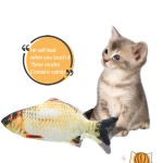 Pet Toy Factory - Electric Fish Stuffed Animal Cat Plush