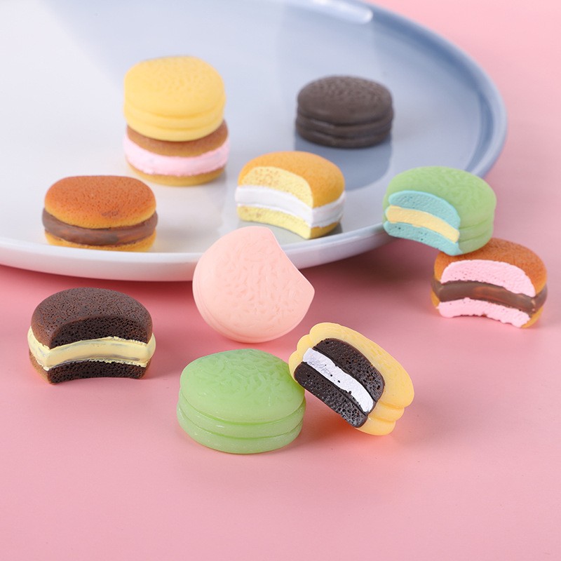 Macaron Cabochons Factory - OEM Custom 50pcs Miniature Food