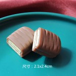 Cake Cabochon Manufacturer - OEM Custom Chocolate Strawberry Design