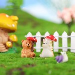 Hamster Miniature Supplier - OEM Custom Mushroom Moss Decor