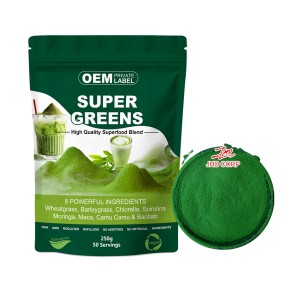 OEM Private Label Superfood Ingredients Organic Super Green Powder for Beverages and Foods