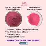 US / EU Warehouse Wholesale Plant Extract Organic No Pigment Fruit Juice Powder 100% Pure Cranberry Powder
