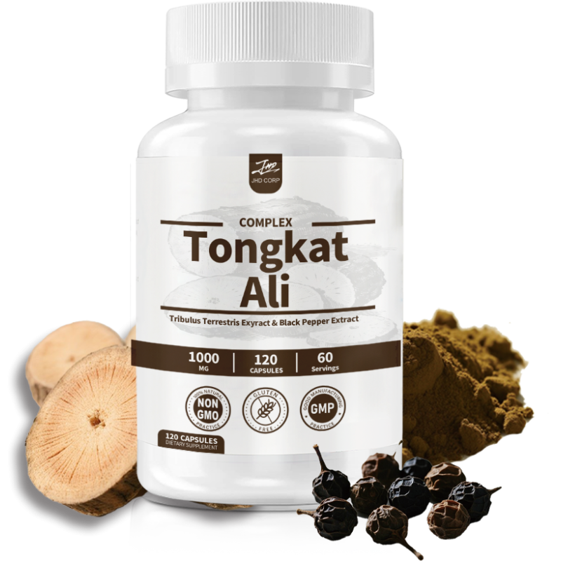 JHD OEM Own Brand 1025mg Mixed Supplement Capsules Tongkat Ali Power Capsule