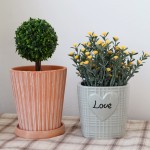 Clay Pot Manufacturer - Geometric Design Flower Pot