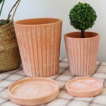 Clay Pot Manufacturer - Geometric Design Flower Pot
