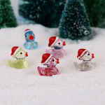 Duck Resin Ornament Factory - OEM Custom Glitter Luminous Design