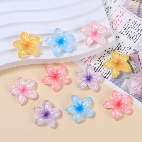 Flower Resin Accessories Factory - OEM Custom Five-Petal Design