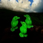 Crow Resin Ornament Manufacturer - OEM Custom Black White Design