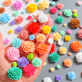 Rose Resin Accessories Supplier - OEM Custom 3D Artificial Flower