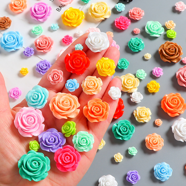 Rose Resin Accessories Supplier - OEM Custom 3D Artificial Flower