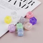 Ice Cube Resin Ornament Factory - OEM Custom Luminous Cracking Design