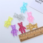 Bear Resin Cabochons Manufacturer - OEM Custom Glitter Flatback
