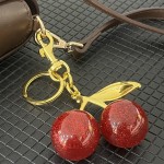 Cherry Keychain Supplier - OEM Custom 3D LED Red Fruit
