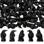 Crow Resin Ornament Manufacturer - OEM Custom Tilted Head Design