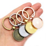 Keychain Base Manufacturer - OEM Custom Cabochon Setting Pendant