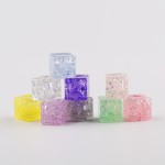 Ice Cube Resin Ornament Factory - OEM Custom Luminous Cracking Design