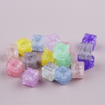Ice Cube Resin Ornament Factory - OEM Custom Luminous Cracking Design