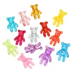 Bear Resin Cabochons Manufacturer - OEM Custom Glitter Flatback