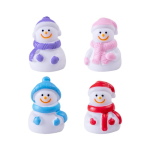 Snowman Resin Ornament Supplier - OEM Custom Christmas Scarf Design