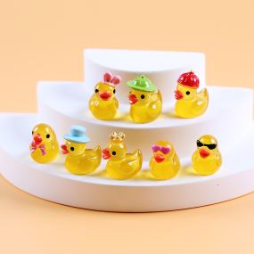 Duck Resin Ornament Factory - OEM Custom Luminous Car Decor