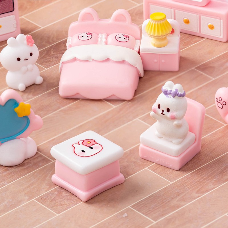 Rabbit Resin Ornament Supplier - OEM Custom Dollhouse Decoration