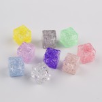 Ice Cube Resin Ornament Factory - OEM Custom Luminous Cracking Design