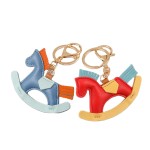 Horse Keychain Supplier - OEM Custom Leather Rocking Design