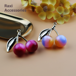 Cherry Keychain Supplier - OEM Custom Cat Eye Gradient Resin