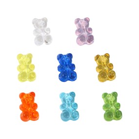 Gummy Bear Cabochon Manufacturer - OEM Custom Glitter Resin Charm