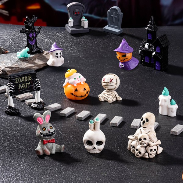 Halloween Resin Crafts Factory - OEM Custom Mummy Pumpkin Decor