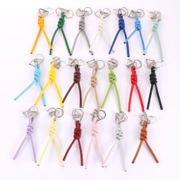 Carabiner Keychain Supplier - OEM Custom PU Leather Rope