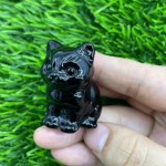 Healing Crystal Factory - 4cm Stone Kitten Carved Craft