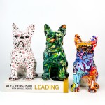 Resin Sculpture Factory - Graffiti Bulldog Office Decor