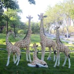 Outdoor Sculpture Factory - Life Size Giraffe Garden Ornament